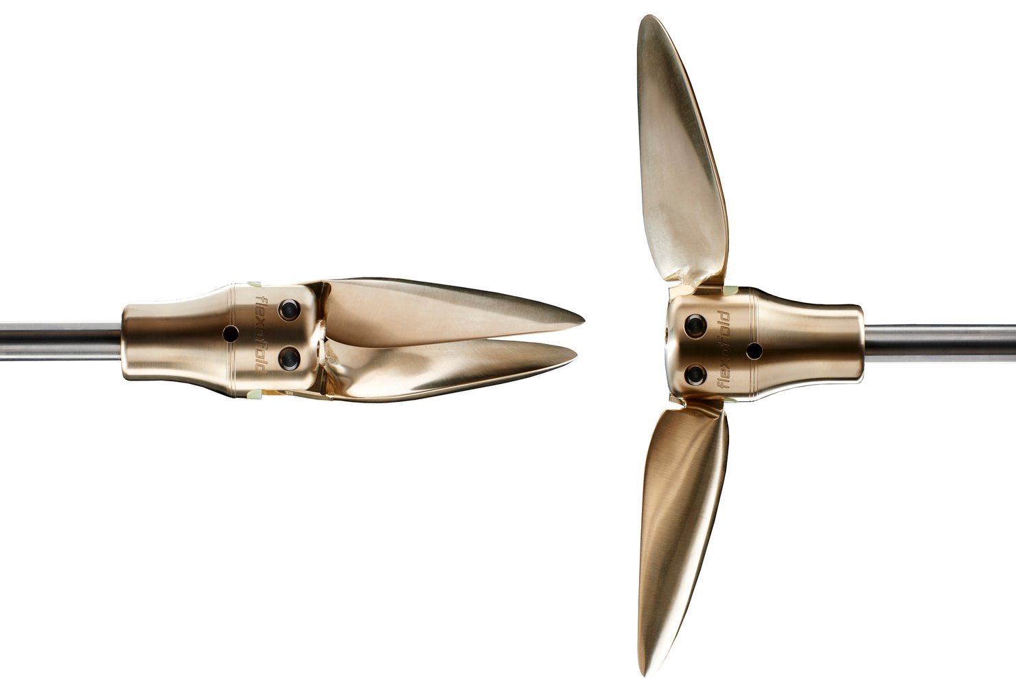 How does a folding propeller work?